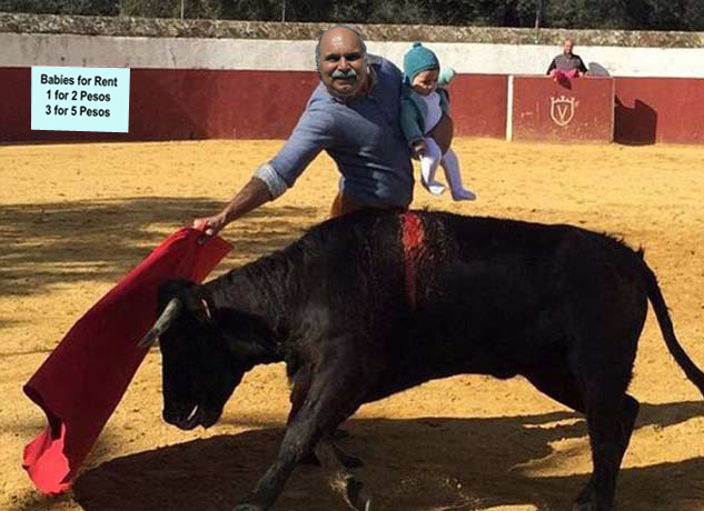 Bull Fighting with Babies