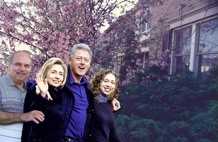 The Clintons move in with Tom.
