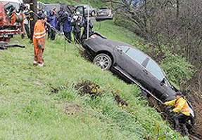 Charlie drives home!