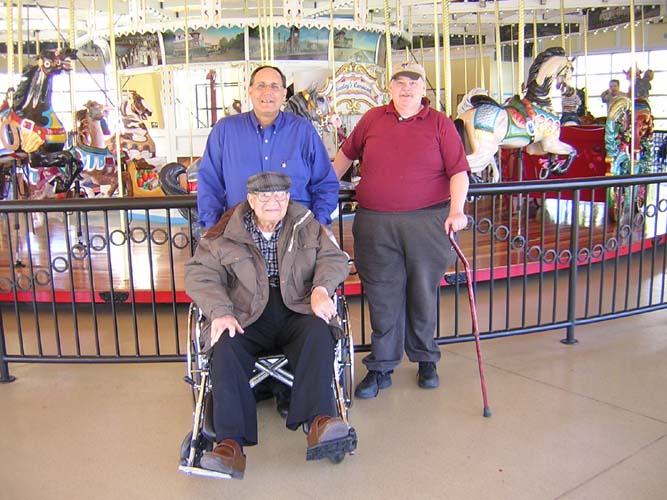 Little Tom, Uncle Manny, & Kevin at Nunley's Carousel