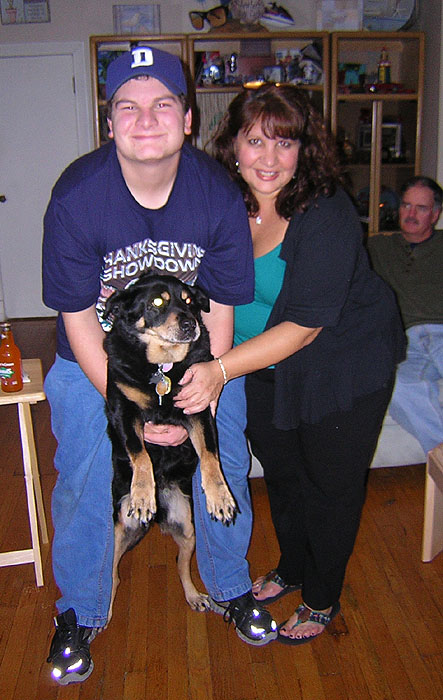 Jesse, Theresa and Sheba